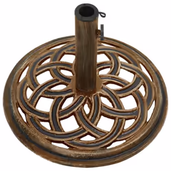 vidaXL Umbrella Base Outdoor Parasol Stand Garden Umbrella Holder Cast Iron - bronze, ? 44 x 31 cm - Additional view 2