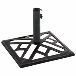 vidaXL Umbrella Base Outdoor Parasol Stand Garden Umbrella Holder Cast Iron - green, 44 x 44 x 31 cm - Additional view 2