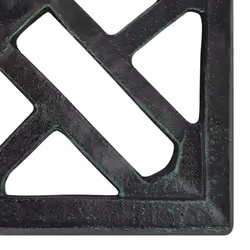 vidaXL Umbrella Base Outdoor Parasol Stand Garden Umbrella Holder Cast Iron - green, 44 x 44 x 31 cm - Additional view 4