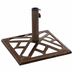 vidaXL Umbrella Base Outdoor Parasol Stand Garden Umbrella Holder Cast Iron - bronze, 44 x 44 x 31 cm - Additional view 2