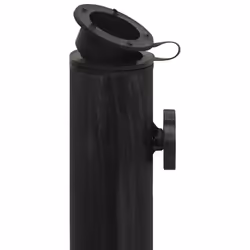 vidaXL Umbrella Base Outdoor Parasol Stand Garden Umbrella Holder Cast Iron - black, 44 x 44 x 31 cm - Additional view 4
