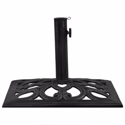 vidaXL Umbrella Base Outdoor Parasol Stand Garden Umbrella Holder Cast Iron - black, 47 x 47 x 33 cm - Additional view 2