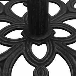 vidaXL Umbrella Base Outdoor Parasol Stand Garden Umbrella Holder Cast Iron - black, 47 x 47 x 33 cm - Additional view 5