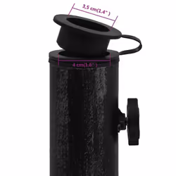 vidaXL Umbrella Base Outdoor Parasol Stand Garden Umbrella Holder Cast Iron - black, 47 x 47 x 33 cm - Additional view 8