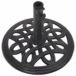 vidaXL Umbrella Base Outdoor Parasol Stand Garden Umbrella Holder Cast Iron - green, ? 40 x 32 cm - Additional view 2