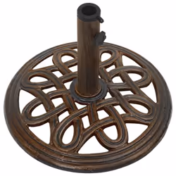 vidaXL Umbrella Base Outdoor Parasol Stand Garden Umbrella Holder Cast Iron - bronze, ? 40 x 32 cm - Additional view 2