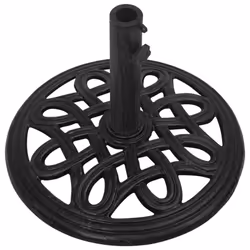vidaXL Umbrella Base Outdoor Parasol Stand Garden Umbrella Holder Cast Iron - black, 44 x 44 x 32 cm - Additional view 2