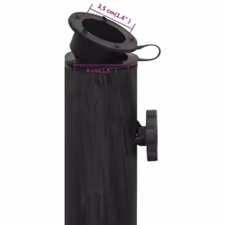 vidaXL Umbrella Base Outdoor Parasol Stand Garden Umbrella Holder Cast Iron - black, 44 x 44 x 32 cm - Additional view 7