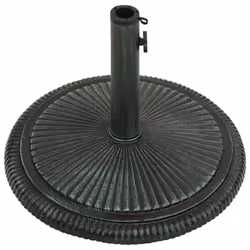 vidaXL Umbrella Base Outdoor Parasol Stand Garden Umbrella Holder Cast Iron - green, 45 x 45 x 30 cm - Additional view 2