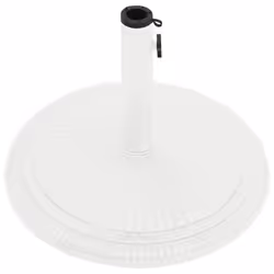 vidaXL Umbrella Base Outdoor Parasol Stand Garden Umbrella Holder Cast Iron - white, 45 x 45 x 30 cm - Additional view 2