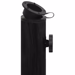 vidaXL Umbrella Base Outdoor Parasol Stand Garden Umbrella Holder Cast Iron - black, 45 x 45 x 30 cm - Additional view 5