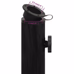 vidaXL Umbrella Base Outdoor Parasol Stand Garden Umbrella Holder Cast Iron - black, 45 x 45 x 30 cm - Additional view 7
