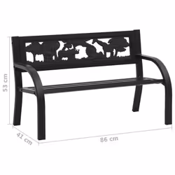 VidaXL 317773 outdoor bench Steel - Additional view 6