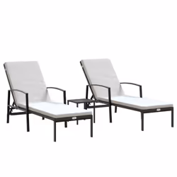 VidaXL 317642, Lounge, Padded seat, Polyrattan, Steel, Brown, Cream, White, Polyester, 600 mm