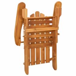vidaXL Solid Wood Acacia Garden Adirondack Chair Wooden Armchair Furniture - Additional view 5