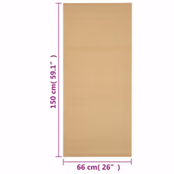 vidaXL Rug Home Indoor Area Rug Floor Mat Floor Carpet Runner Natural Sisal - natural, 66 x 150 cm