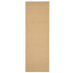 vidaXL Rug Home Indoor Area Rug Floor Mat Floor Carpet Runner Natural Sisal - natural, 66 x 200 cm