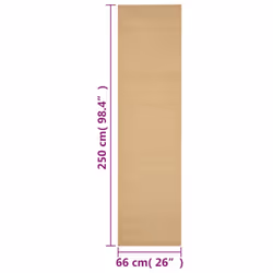 vidaXL Rug Home Indoor Area Rug Floor Mat Floor Carpet Runner Natural Sisal - 66 x 250 cm - Additional view 6