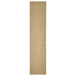 vidaXL Rug Home Indoor Area Rug Floor Mat Floor Carpet Runner Natural Sisal - natural, 66 x 300 cm