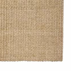 vidaXL Rug Home Indoor Area Rug Floor Mat Floor Carpet Runner Natural Sisal - natural, 80 x 100 cm - Additional view 4