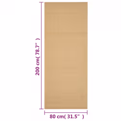 vidaXL Rug Home Indoor Area Rug Floor Mat Floor Carpet Runner Natural Sisal - natural, 80 x 200 cm - Additional view 3