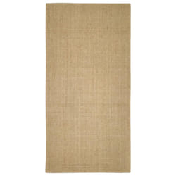 vidaXL Rug Home Indoor Area Rug Floor Mat Floor Carpet Runner Natural Sisal - natural, 100 x 200 cm