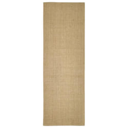 vidaXL Rug Home Indoor Area Rug Floor Mat Floor Carpet Runner Natural Sisal - natural, 100 x 300 cm