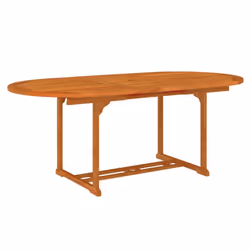 vidaXL Solid Wood Eucalyptus Garden Dining Set with/without Footrest 5/7 Piece - Jul-52 - Additional view 5
