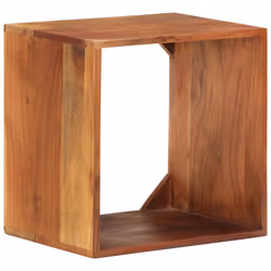 vidaXL Wall Shelf Wall Cube Storage Shelf Display Shelf Solid Acacia Wood