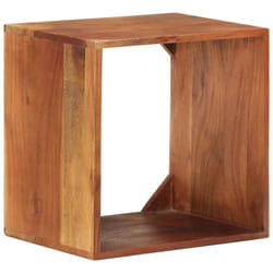 vidaXL Wall Shelf Wall Cube Storage Shelf Display Shelf Solid Acacia Wood