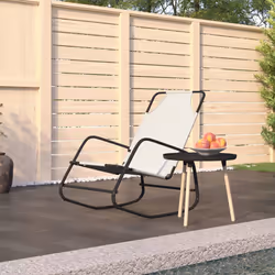 VidaXL 318126 outdoor chair Lounge Padded seat Steel Cream - Additional view 2