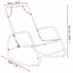 VidaXL 318126 outdoor chair Lounge Padded seat Steel Cream - Additional view 6