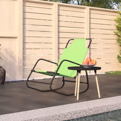 VidaXL 318127 outdoor chair Terrace Padded seat Steel Green