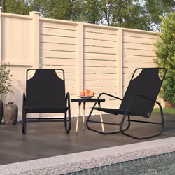 VidaXL 318140 outdoor chair Terrace Steel Black