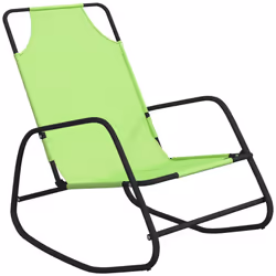 VidaXL 318143 outdoor chair Terrace Steel Green
