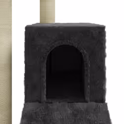 vidaXL Cat Tree with Sisal Scratching Posts 92 cm Cat Playhouse Multi Colours - dark grey - Additional view 6
