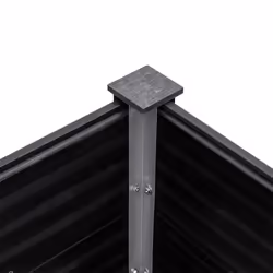 vidaXL Garden Raised Bed Outdoor Plant Pot Flower Box Planter Box WPC Grey - 200 x 100 x 54 cm - Additional view 4