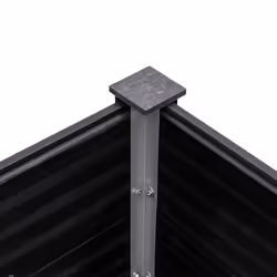 vidaXL Garden Raised Bed Outdoor Plant Pot Flower Box Planter Box WPC Grey - 200 x 100 x 91 cm - Additional view 4