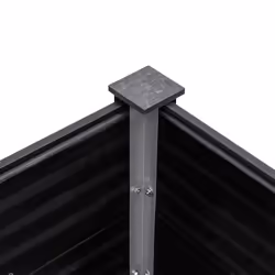 vidaXL Garden Raised Bed Outdoor Plant Pot Flower Box Planter Box WPC Grey - 300 x 50 x 91 cm - Additional view 4