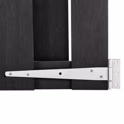 vidaXL Garden Gate WPC 100x112 cm Grey Bonanza Fence Driveway Entrance Gate - Additional view 4