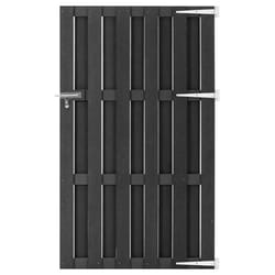vidaXL Garden Gate WPC 100x180 cm Grey Bonanza Fence Driveway Entrance Gate