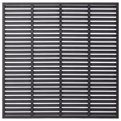 vidaXL Louver Fence Outdoor Garden Replacement Fence Panel Privacy Barrier WPC - grey