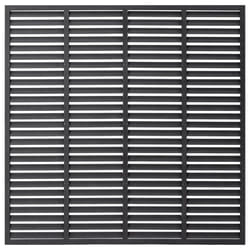 vidaXL Louver Fence Outdoor Garden Replacement Fence Panel Privacy Barrier WPC - grey