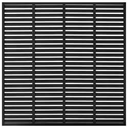 vidaXL Louver Fence Outdoor Garden Replacement Fence Panel Privacy Barrier WPC - black