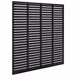 vidaXL Louver Fence Outdoor Garden Replacement Fence Panel Privacy Barrier WPC - black