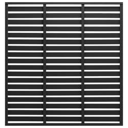 vidaXL Fence Panel Garden Border Barrier Outdoor Edging Fencing Enclosure WPC - black