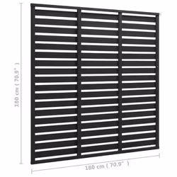vidaXL Fence Panel Garden Border Barrier Outdoor Edging Fencing Enclosure WPC - black