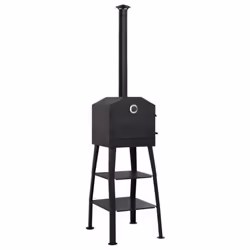 vidaXL Outdoor Pizza Oven Charcoal Fired with 2 Fireclay Stones Pizza Maker