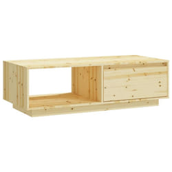 vidaXL Solid Firwood Coffee Table Wooden Living Room Couch Side End Table