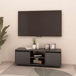 vidaXL Solid Pinewood TV Cabinet Living Room Plasma Cabinet Multi Colours - grey